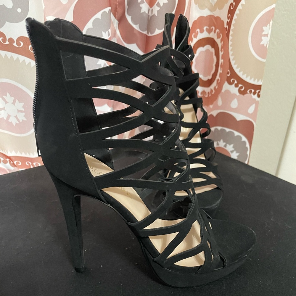 MARCOREPUBLIC Alexandra Womens Open Toe High Heels Platform Shoes